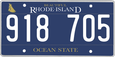 RI license plate 918705