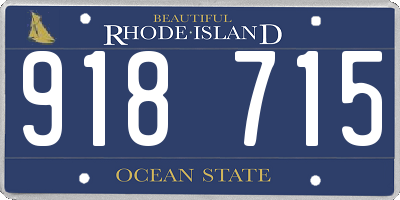RI license plate 918715
