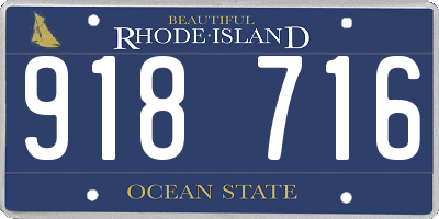 RI license plate 918716