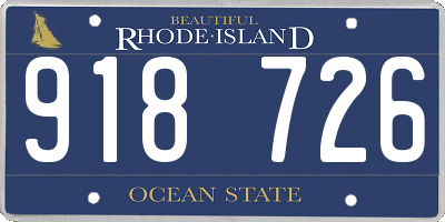RI license plate 918726