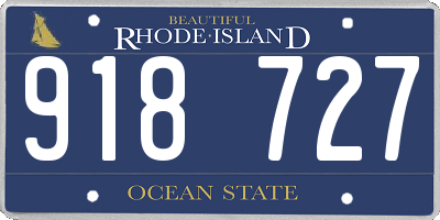 RI license plate 918727