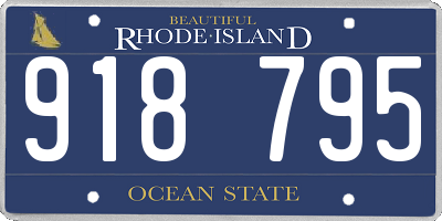 RI license plate 918795