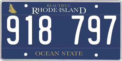 RI license plate 918797