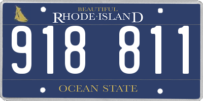 RI license plate 918811