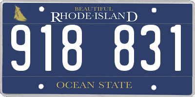 RI license plate 918831