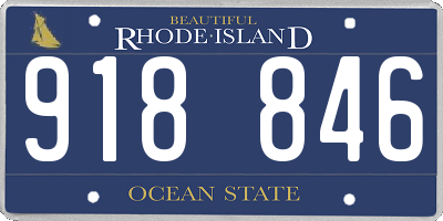 RI license plate 918846