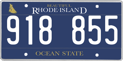 RI license plate 918855