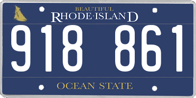 RI license plate 918861