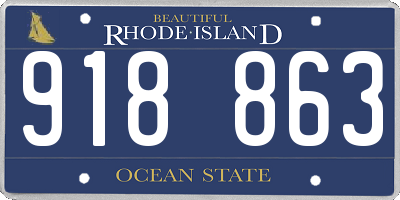 RI license plate 918863