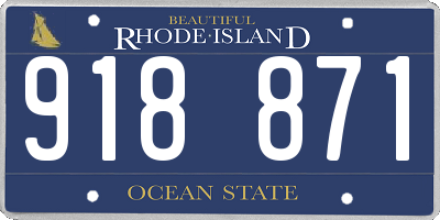 RI license plate 918871