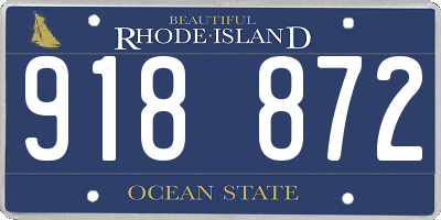 RI license plate 918872