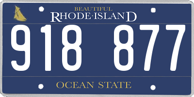 RI license plate 918877