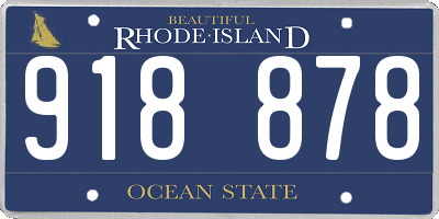 RI license plate 918878