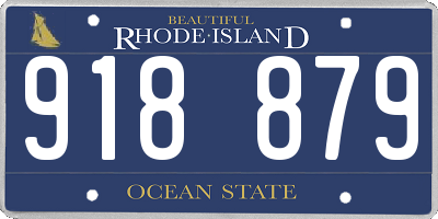 RI license plate 918879