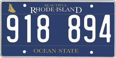 RI license plate 918894