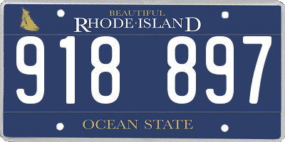 RI license plate 918897