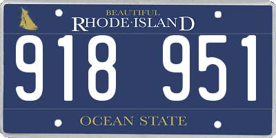 RI license plate 918951