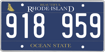 RI license plate 918959