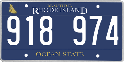RI license plate 918974