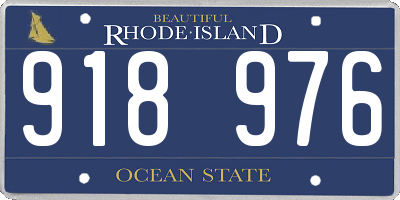 RI license plate 918976