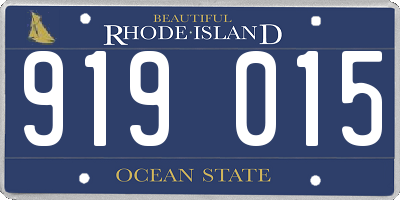 RI license plate 919015