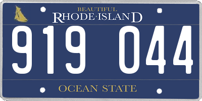 RI license plate 919044