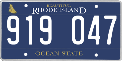 RI license plate 919047