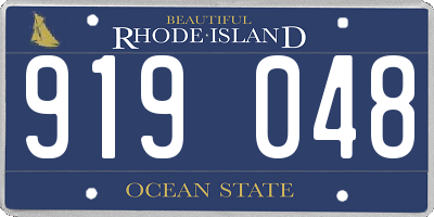 RI license plate 919048