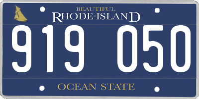 RI license plate 919050