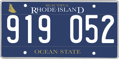 RI license plate 919052