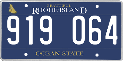 RI license plate 919064