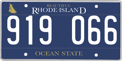 RI license plate 919066