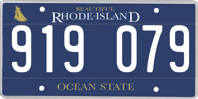 RI license plate 919079
