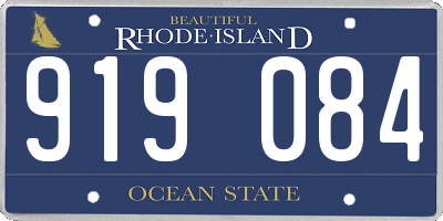 RI license plate 919084