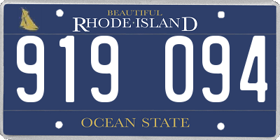 RI license plate 919094