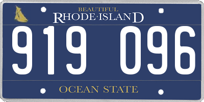 RI license plate 919096