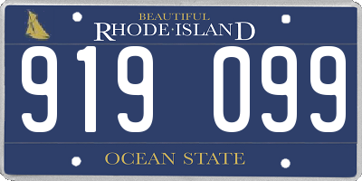 RI license plate 919099