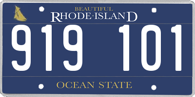 RI license plate 919101