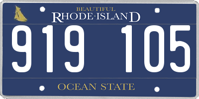 RI license plate 919105