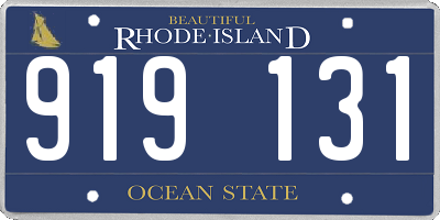 RI license plate 919131
