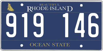 RI license plate 919146