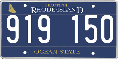 RI license plate 919150