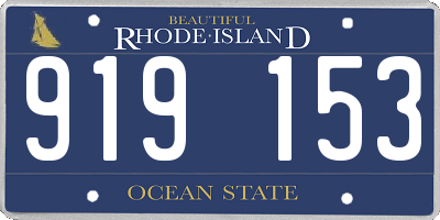 RI license plate 919153