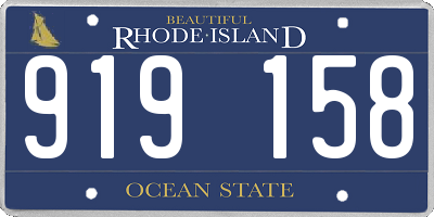 RI license plate 919158