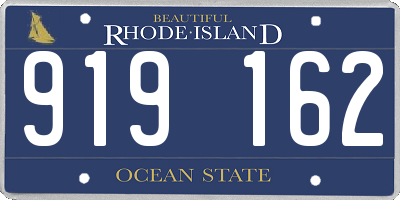 RI license plate 919162
