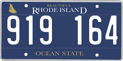 RI license plate 919164