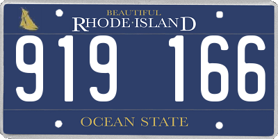 RI license plate 919166