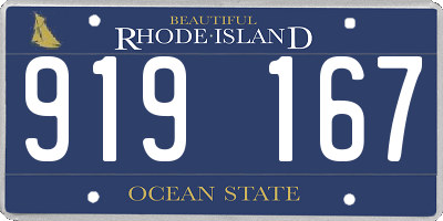RI license plate 919167