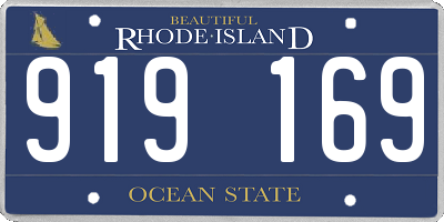 RI license plate 919169