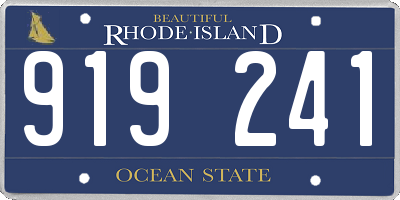 RI license plate 919241